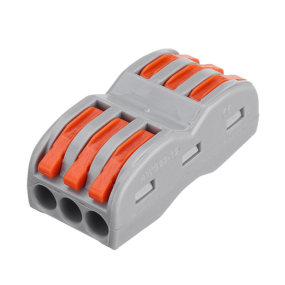 1pc 3 Pin Wire Docking Connector Terminal Block Universal Quick Terminal Block SPL-3 Electric Cable Wire Connector Terminal