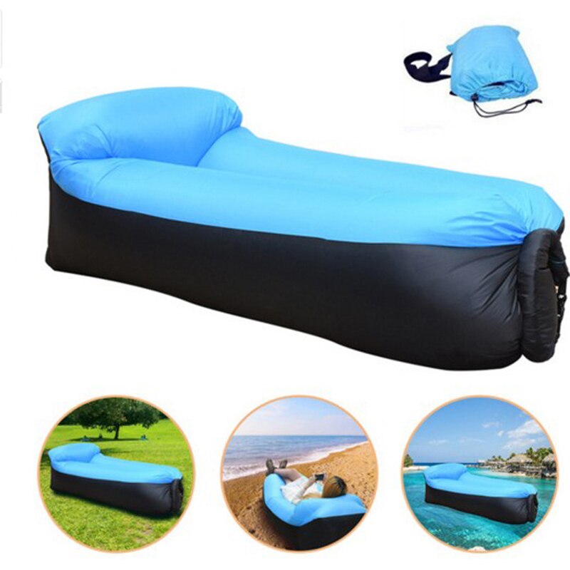 Opblaasbare Slaapzak Slaapzak Luchtbed Kussen Camping Opblaasbare Luie Sofa Tas Ultralichte Down Seizoen Air bed