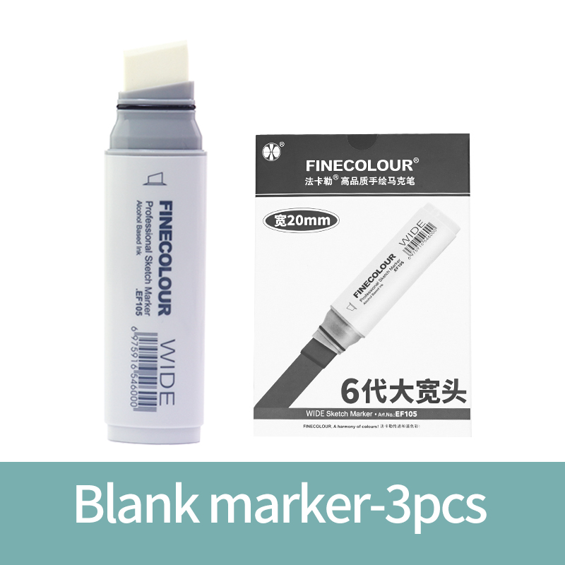 Finecolour 1/2/3Pcs 20mm Wide Markers Alcohol Line Sketching Markers Pen Drawing School Art Supplies: Pale Goldenrod