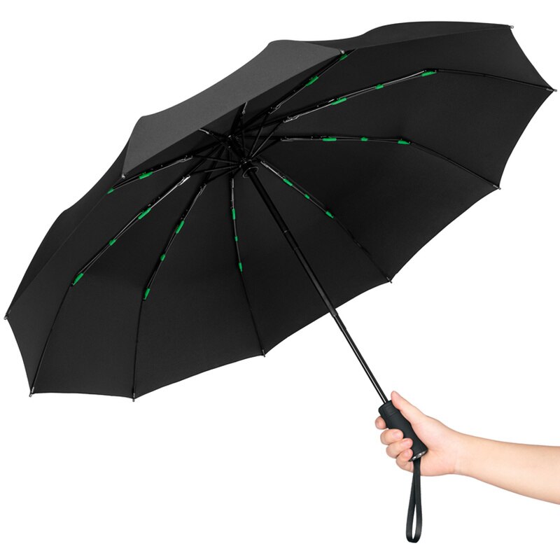 Tysk fuldautomatisk paraply folde paraply paraply kvinder dobbelt paraply mænds storm paraply automatisk klar paraply