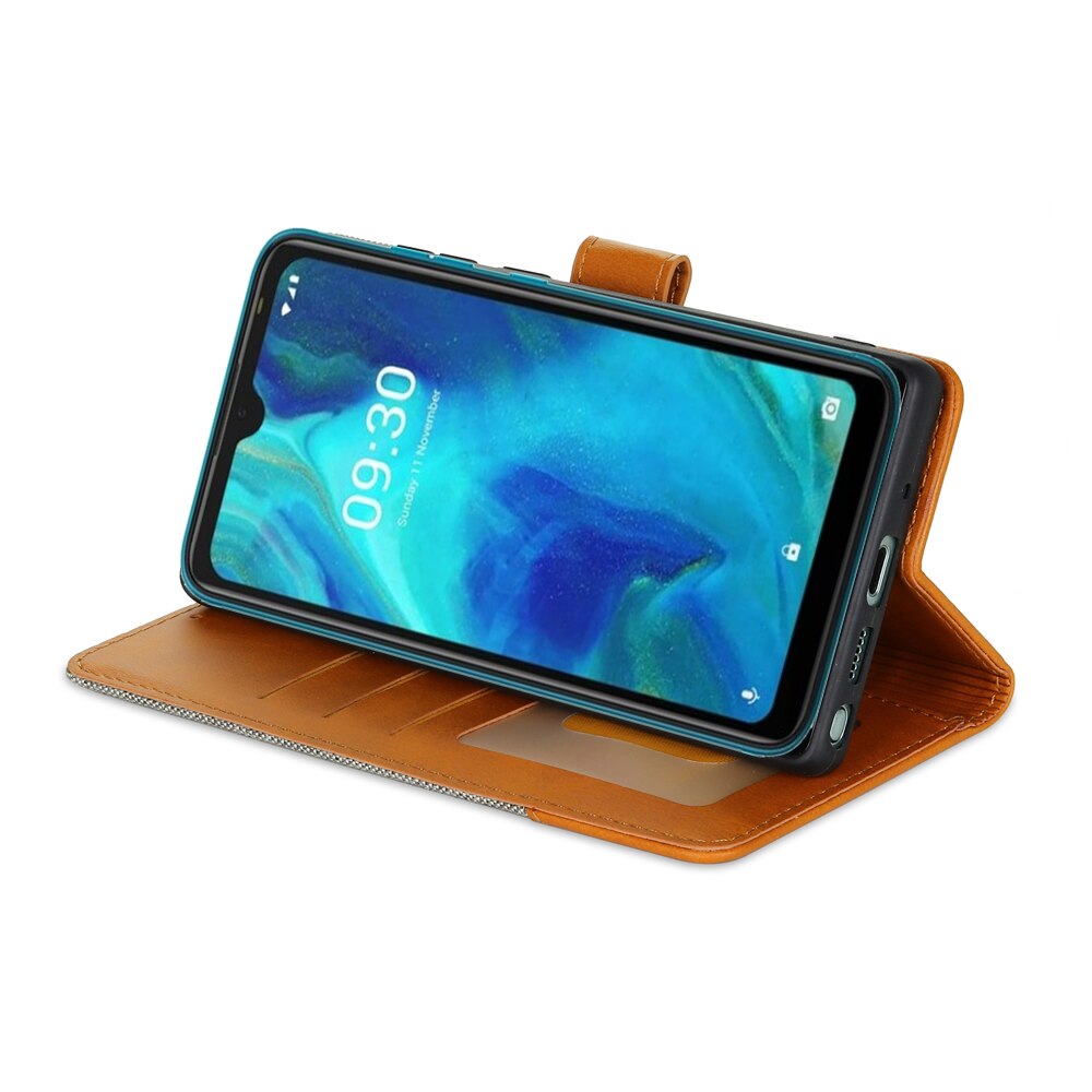 Coque de téléphone à rabat en cuir pour Tecno POP 5, étui à cartes magnétiques