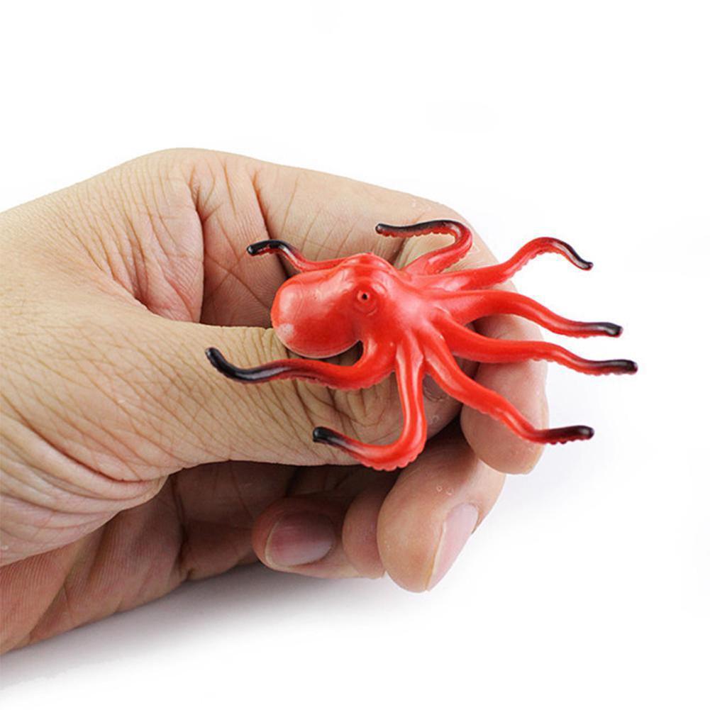 24pcs Mini Simulation Ocean Sea Animal Model Toys Learning Educational Life Toys Plastic Octopus Realistic Creatures Crab M R4t7