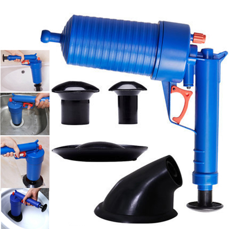 Air Power Drain High Pressure Powerful Dredge Manual Sink Plunger Opener Cleaner Pump for Bath Toilet Sewer Bathroom Accessories