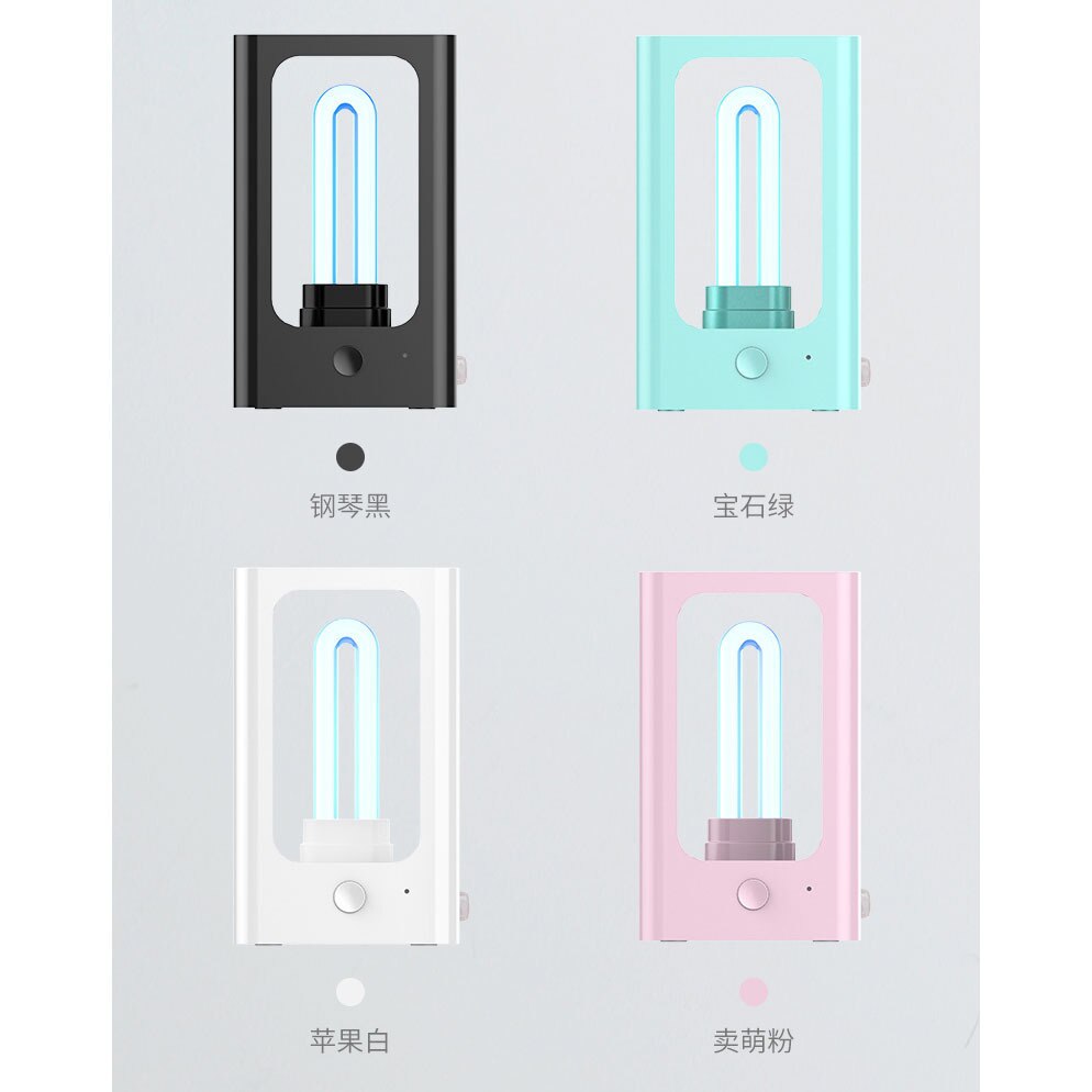 UVC Lamp Sterilizer UV Smart Germicidal Ultraviolet Light UV Ozone Sterilizer Lamp Portable UVC Ozone Disinfection Lamp