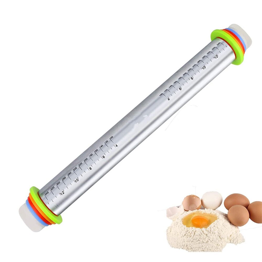 Rouleau à Pâte Réglable Rouleau à Pâtisserie Réglable Acier Inox - Set Avec Tapis Silicone - Pour Pizza, Biscuits, Pâtes Sfogliatrice Pasticceria