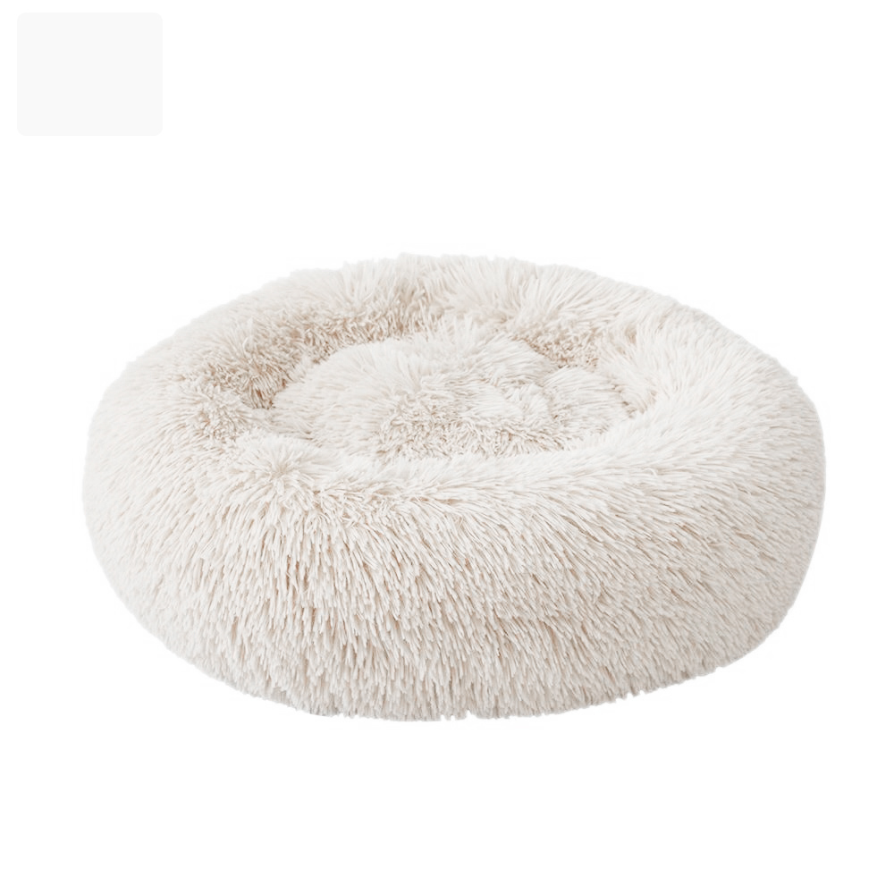 Ronde Hond Bed lange pluche Hond Kennel Wasbare Kat Huis Zachte Katoen Matten Sofa Voor kleine grote Hond Chihuahua Hond mand huisdier bed: B-2 / 50cm