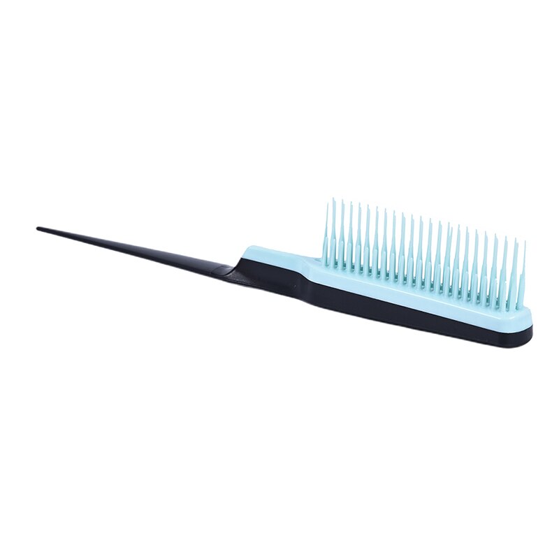 1Pc Professionele Haar Kam Wees Staart Kam Voorkomen Haaruitval Borstel Salon Tool Styling Kam Meerdere Kam Tanden kam: Blauw