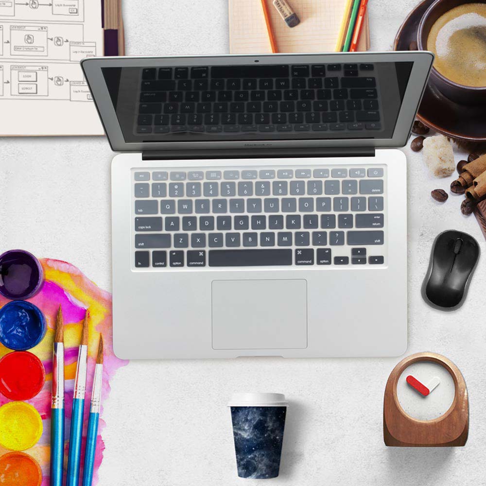 US Version Gradient Colors keyboard cover for macbook pro 13'' 15'' retina air 13 English rainbow cover keyboard Skin protector: 9