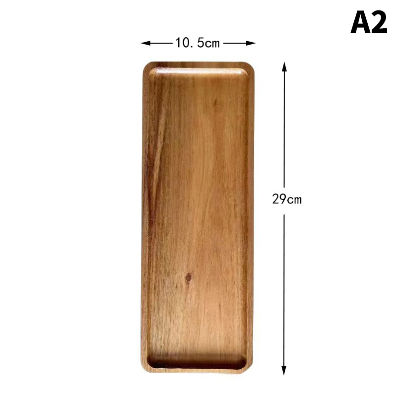 Geschirr Massivholz essen Tablett runde Rechteck Nachtisch Erzähler japanischen Stil Holz Snack Obst Tee Untertasse Palette Brot brett: Licht Grün
