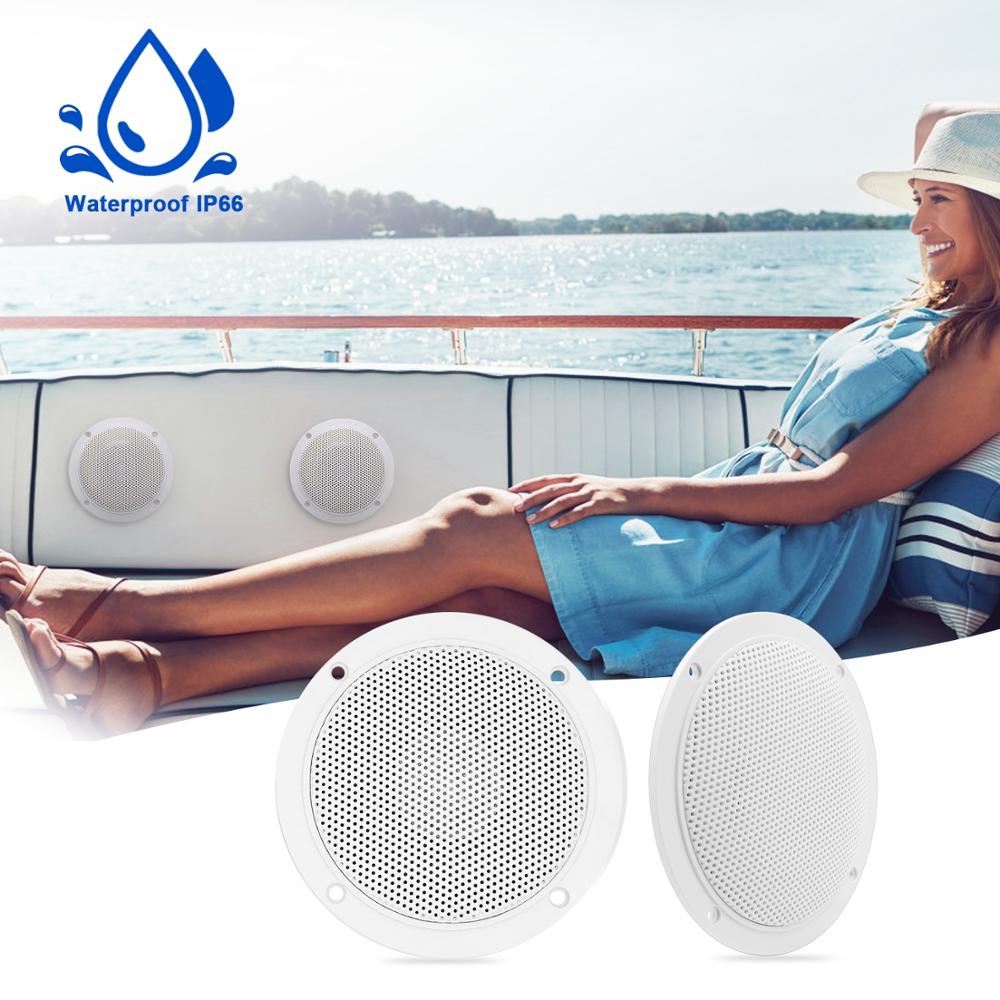 120W 4 "étanche Marine blanc haut-parleurs 2 voies gamme complète stéréo bateau haut-parleur 1 paire