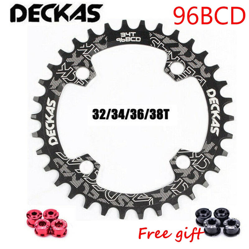 DECKAS Chainring 96+94 BCD Narrow Wide Chainwheel Bike Bicycle Chain Ring 32T 34T 36T 38T Crankset Tooth Plate Parts