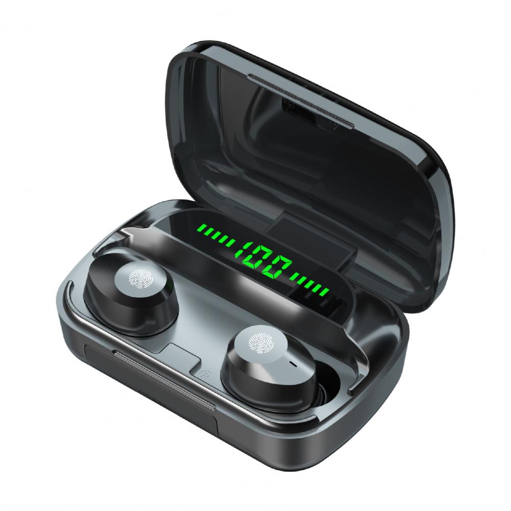 M5 TWS Bluetooth 5,1 kabellos in-Ohr Kopfhörer Ohrhörer Headset mit LED Digital Anzeige für Heimat Fitnessstudio Büro Kopfhörer ABS
