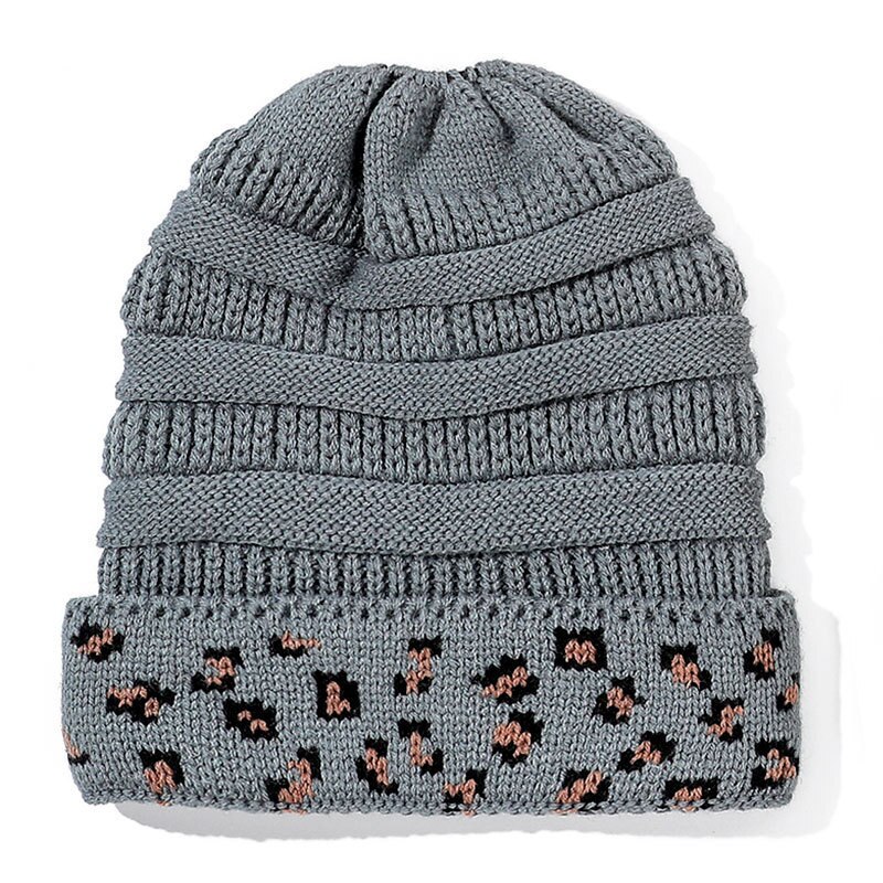 Vlechtbare muts winter gebreide mutsen winter dames muts dames meisje stretch gebreide muts met label paardenstaart muts met gaten warme mutsen mutsen