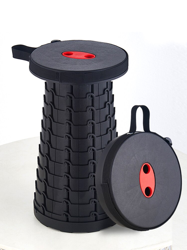 Outdoor Camping Stretchable Kruk Rekbaar Draagbare Plastic Kruk Rekbaar Stoel Vissen Opvouwbare Kruk