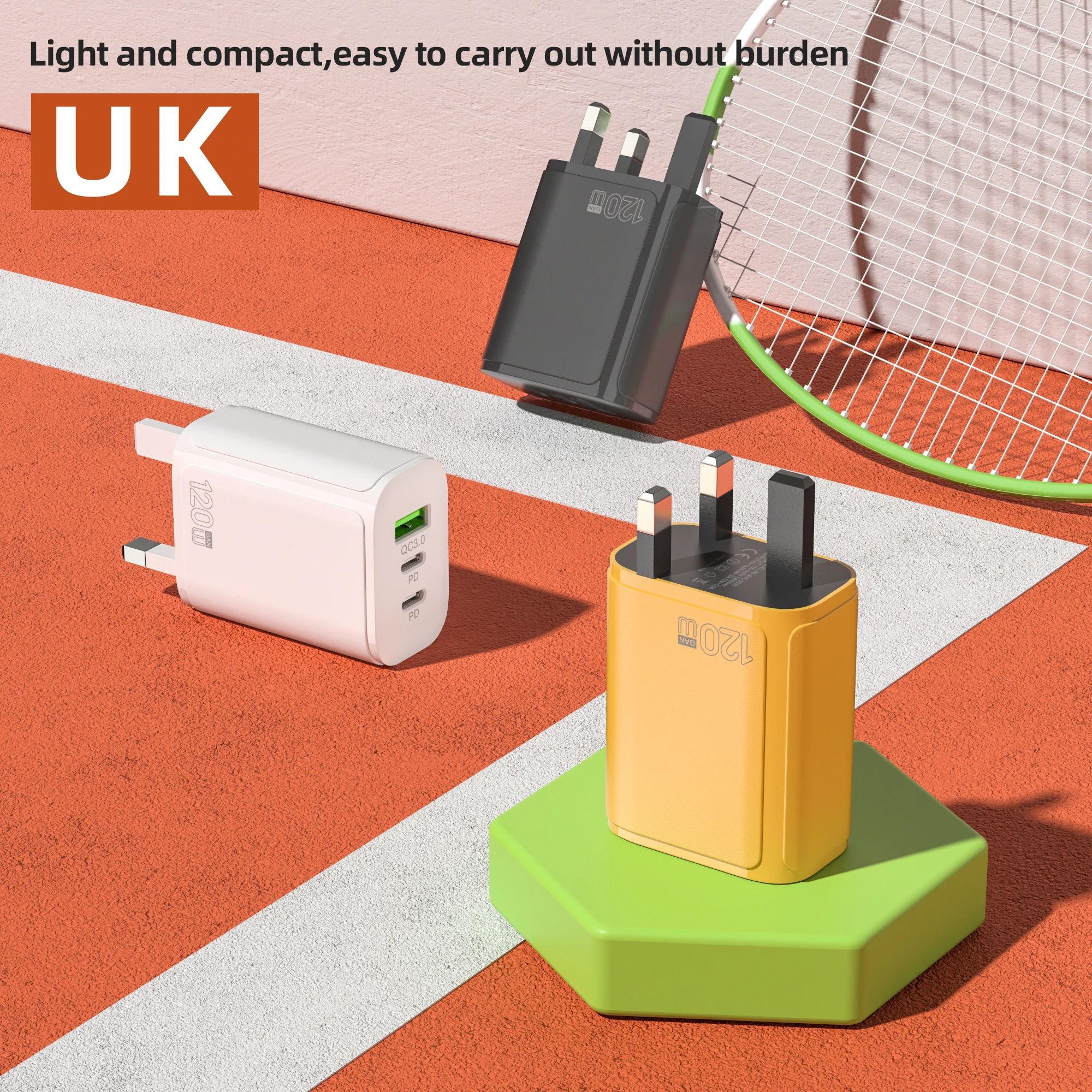 Xiaomi 120W Ultra Fast Charging Dual PD Quick Mobile Phone Charger 3 Ports QC3.0 USB Type C GaN Charger EU/US/UK Wall Adapter