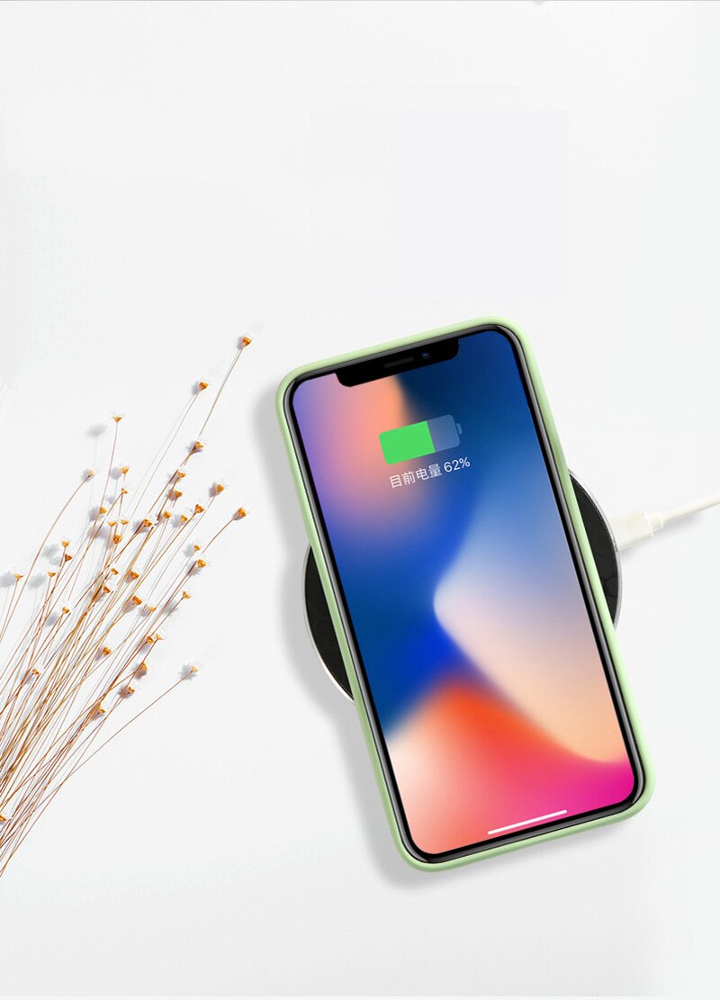 Caso macio da cor dos doces do silicone para o iphone 11 pro xs max xr x 10 8 7 6 5 s 5S 5se 6s mais 7 mais 8 mais 6 mais capa traseira do telefone celular