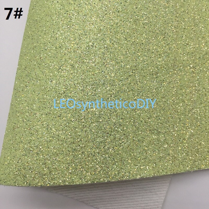 1PC 21X29CM Glitter Fabirc, Fine Glitter Leather, Glitter Leather Sheets For Making Bows LEOsyntheticoDIY T444: 7