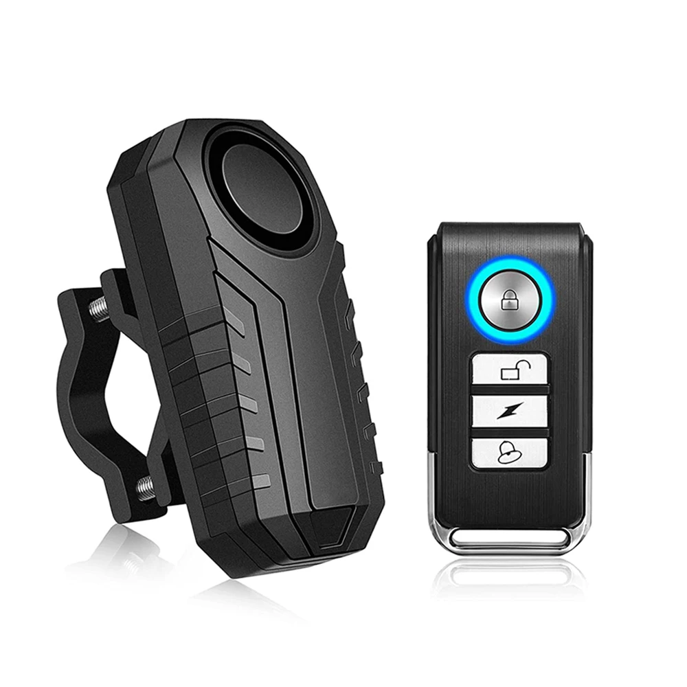 Extractme Motocyklowy alarm antywłamaniowy z pilotem 113DB Bezprzewodowy wodoodporny samochód Elektryczny rower Bezpieczeństwo Alarm zapobiegający zgubieniu: MULTI
