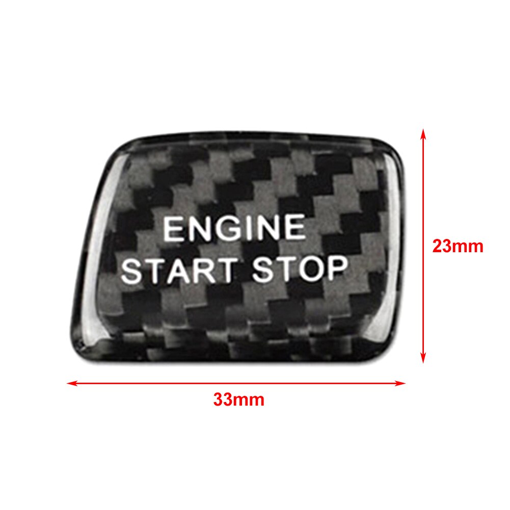 Voor Chevrolet Camaro Auto Koolstofvezel Motor Start Stop Knop Cover Keyless Decoratie Stickers Rood/Zwart