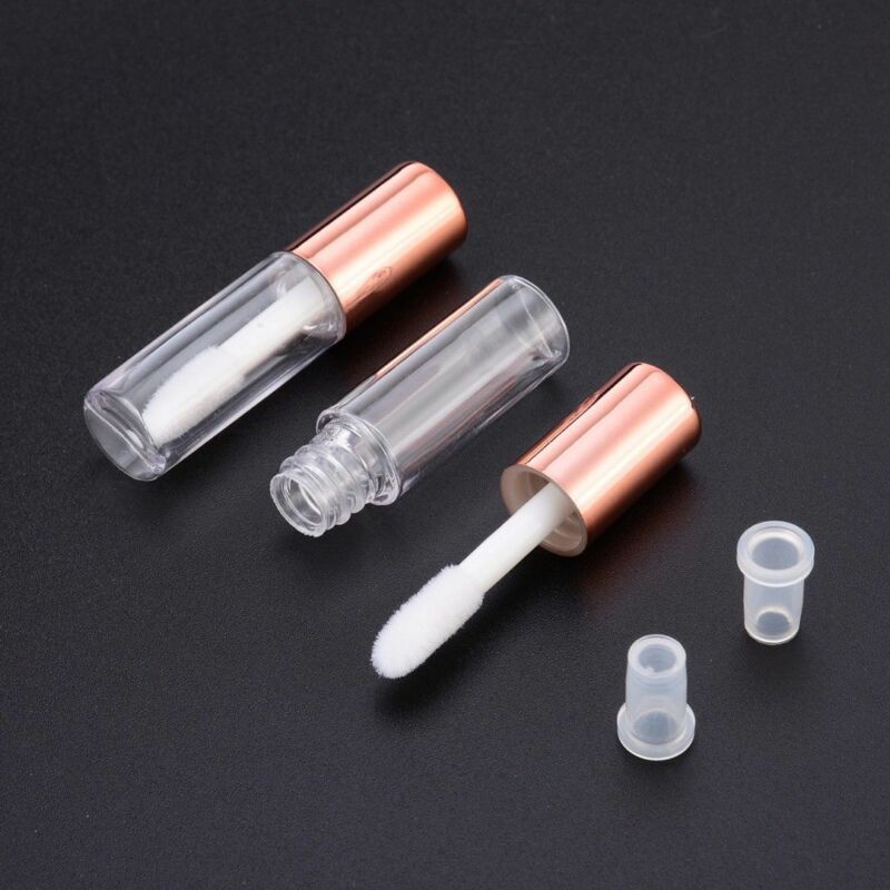 5/10x 1.2ml mini plastik tom klar lipgloss tube balsam makeup flaske beholder