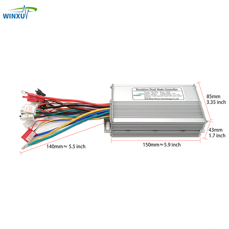 36V 48V 60V 500W 30A Electric Bicycle Brushless Motor Universal Controller with LCD Speed Display Throttle Repair Conversion