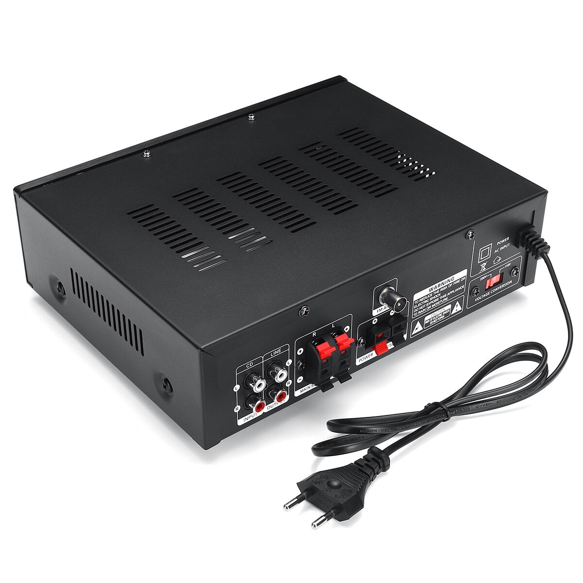 1200W 220V 110V Audio Power Verstärker Heimkino Verstärker Audio mit Fernbedienung Unterstützung FM USB SD karte bluetooth