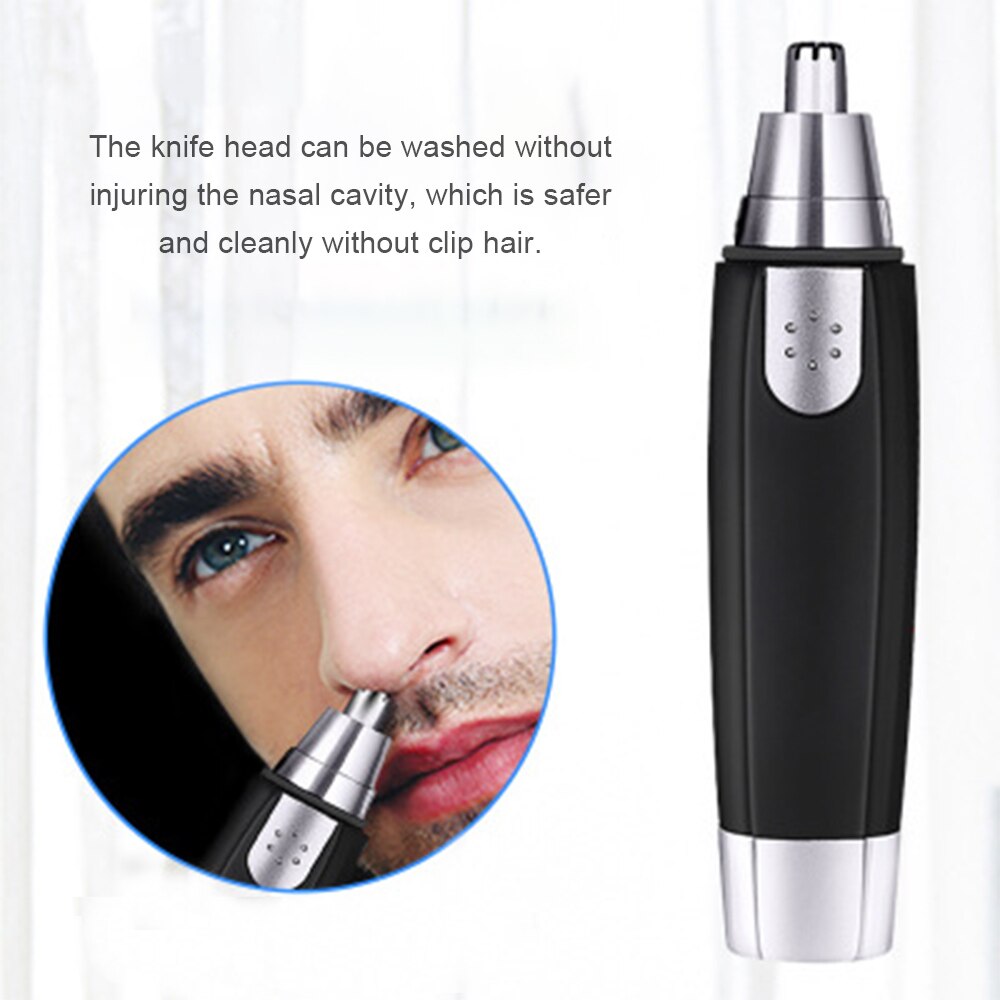 YD-101 Nose Hair Trimmer Painless Ear Facial Hair Removal Water Resistant Hygienic Clipper Mirror for Nose Ear Eyebrow