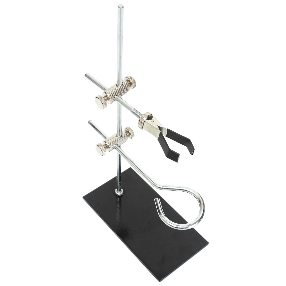 1PC Metal Mini Lab Bracket Laboratory Support Stand Alcohol Bottle School Rod Length 29cm Silver Black