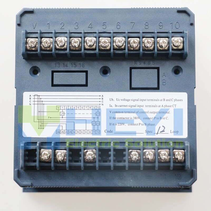 JKW5C power factor regulator compensation controller for power factor capacitor 12steps 380v