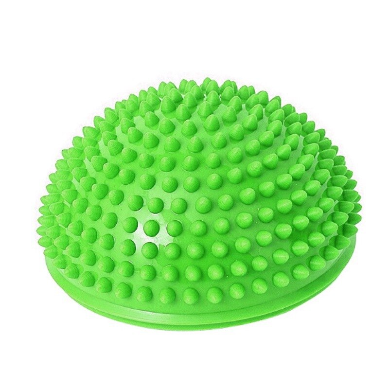 ! Equipo de entrenamiento de pelota para masajes en los pies, pelota de equilibrio, Media pelota para Yoga, entrenamiento de habilidades de equilibrio de PVC de 16cm, 2 uds.: Green