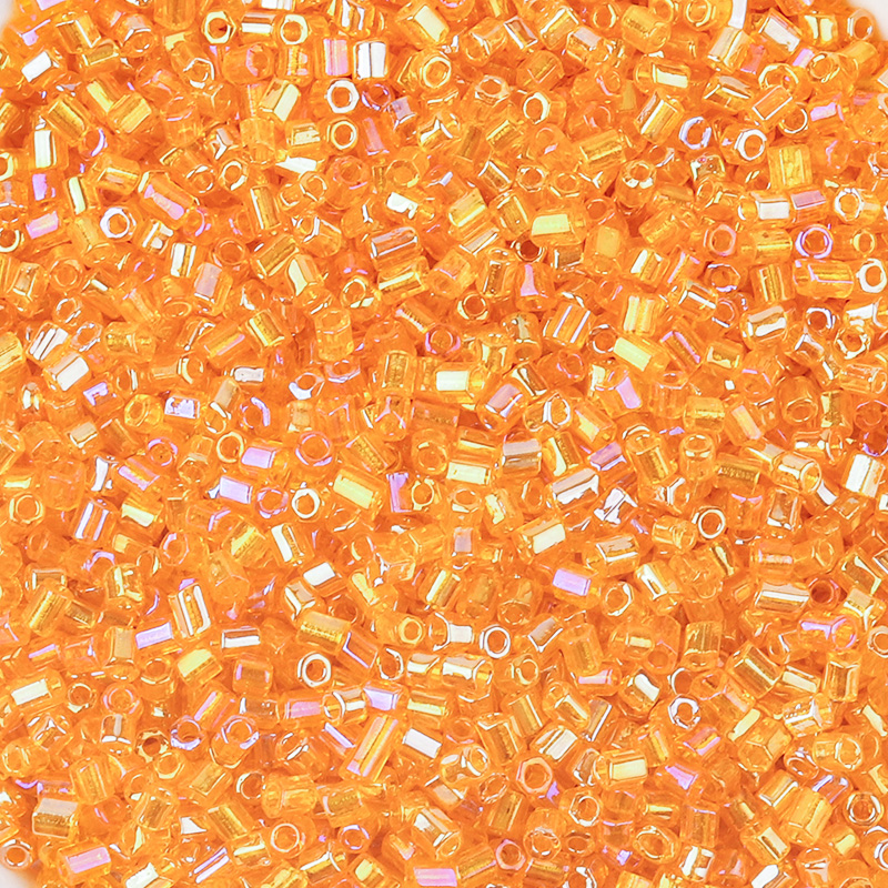 1100 pièces 2mm AB couleur perles Tube forme verre perle perles de rocaille pour la fabrication de bijoux perles d'espacement en vrac bracelet à bricoler soi-même collier: YELLOW