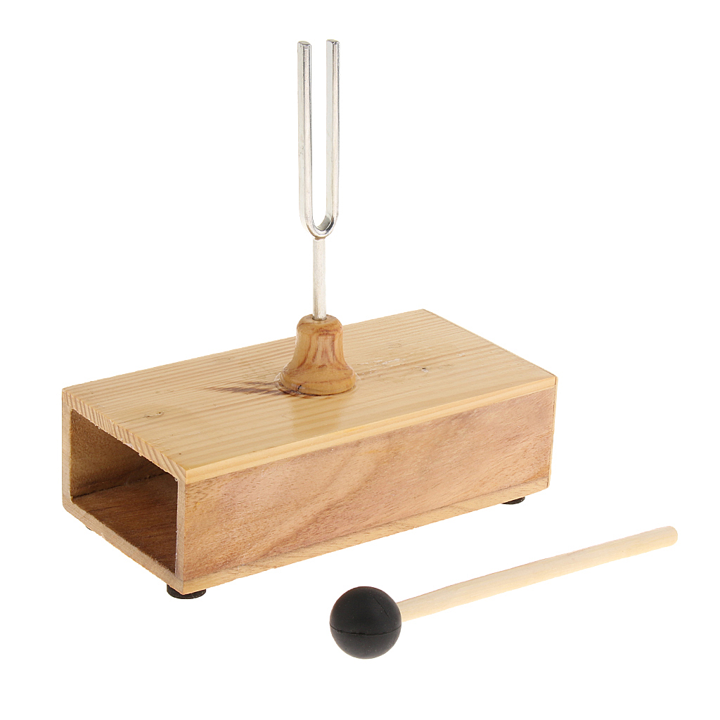 Duurzaam 440Hz Tone Stemvork Met Houten Doos En Beater/Mallet Voor Percussie Instrument Accessoire