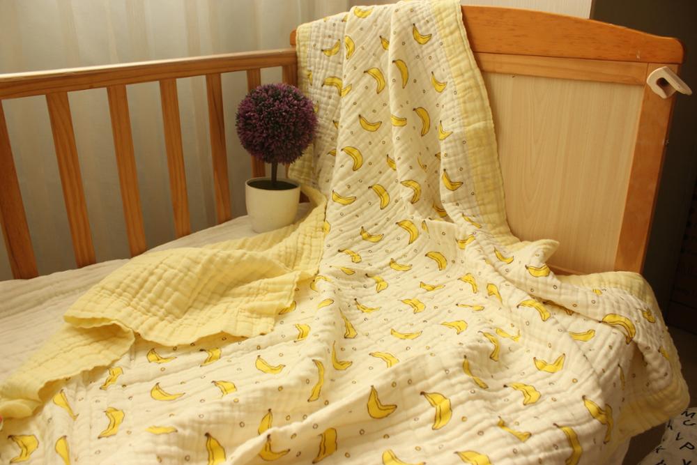 2- lags musselin bomull babytepper babysengetøy nyfødt swaddle wrap tykkere muslin bomull swaddle nyfødt swaddle: Sjiraff