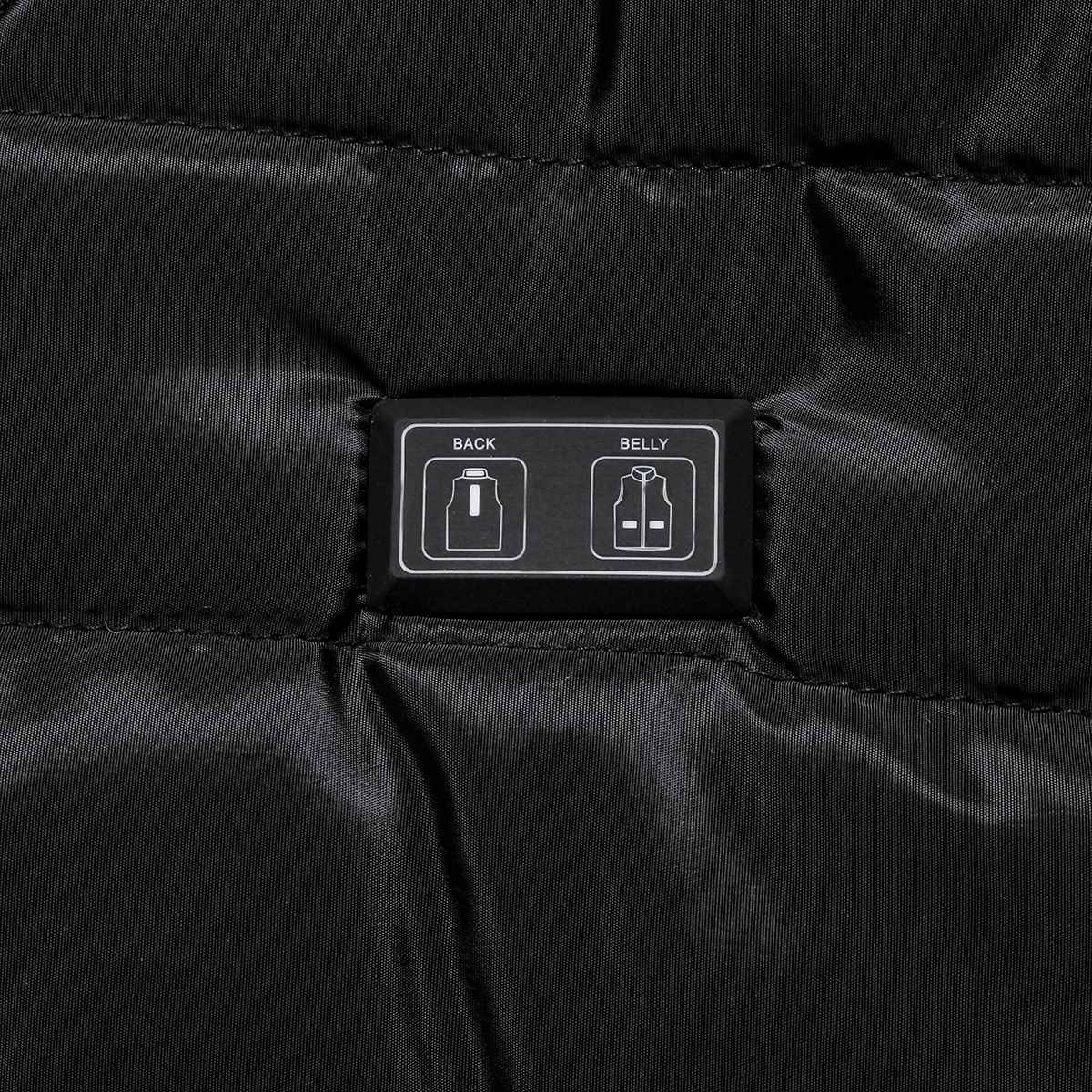 Dubbelkontroll usb elektrisk uppvärmd väst herr dam tvättbar värmejacka vinter utomhus vandring termisk varm väst: Dubbel kontroll / L