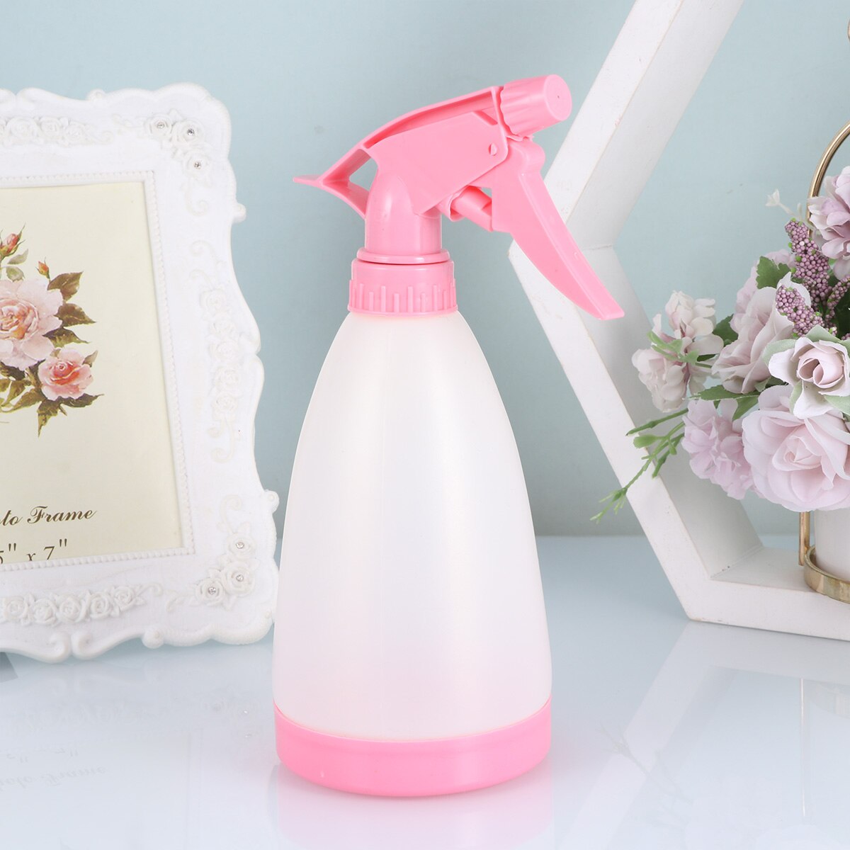 Hand Press Bottle Portable Useful Durable Plastic Bottle Storage Container Big Capacity Plastic Bottle for Home School: Beige