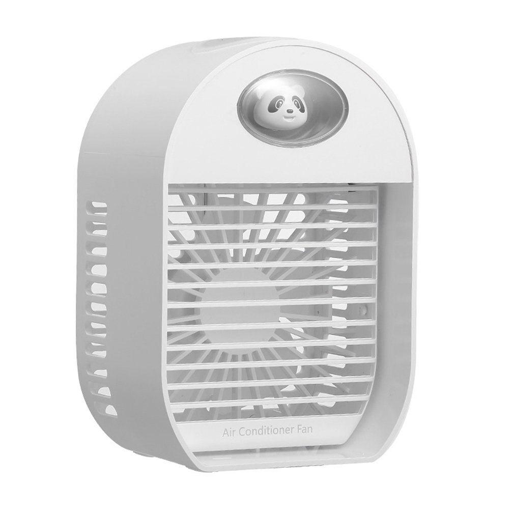 Cute Panda Humidifying Air Conditioning Fan Built-in 2000 MAh Battery Indoor Device Air Wet Condition Fan