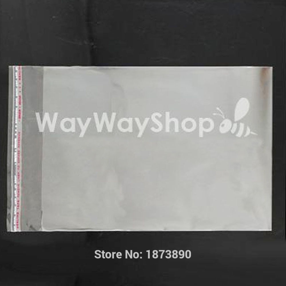 Bolsa de plástico para DVD de 200 Uds. Fundas transparentes de plástico para envoltorio de 25 y 30 mil