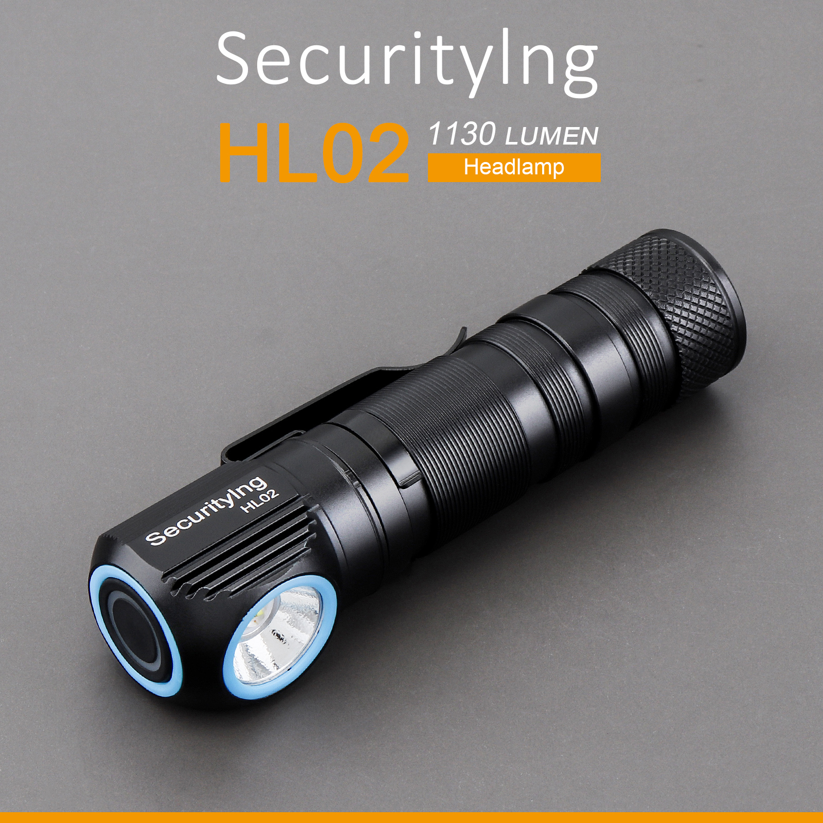 Securitying sst 40 led-pandelampe 18650 1130lm genopladelig forlygte med magnetisk opladning, magnetisk baglysindikator
