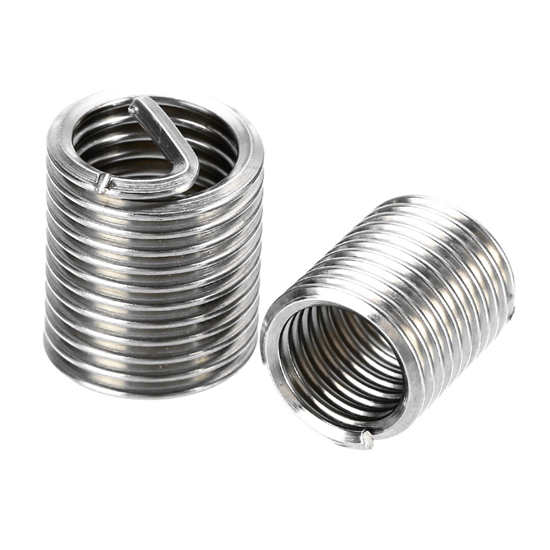 Manguito de reparación de hilo Helocoil, 120 unids/caja, 14 especificaciones UNC UNF, hilo de acero de rosca unificada