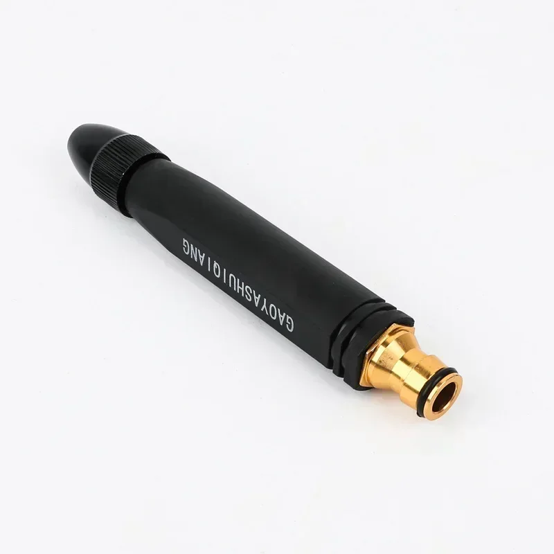 Hogedruk waterpistool huishoudelijk autowaswater zwarte autowasmondstuk diamant water autowaspistool waterleiding: Wit