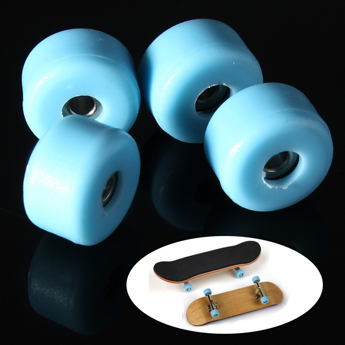 4 pcs/set, used for wooden fingerboard polyurethane CNC bearing wheels