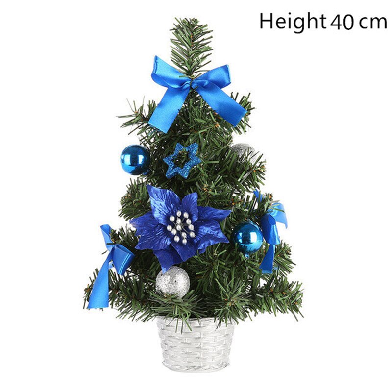 20/30/40CM Mini Table Christmas Tree LED light home Decoration Tabletop Pine Tree Xmas Tree Christmas Decoration Year