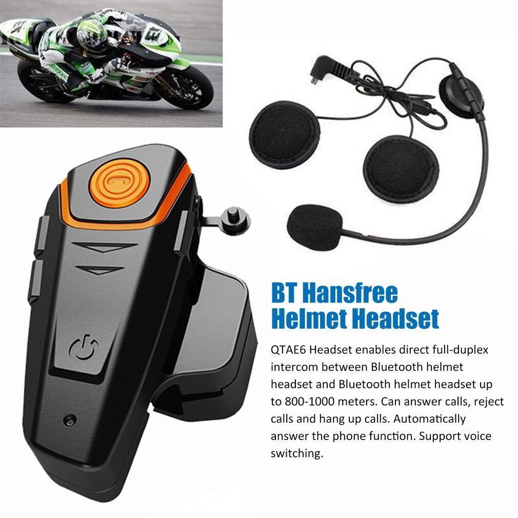 Casque moto Bluetooth casque Interphone Communication casque universel Interphone sans fil à 2 ou 3 coureurs