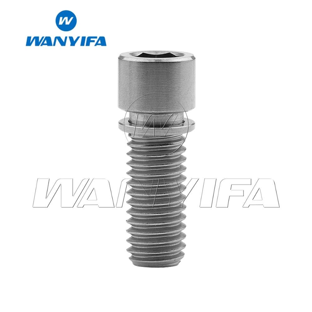 Wanyifa Cycling Titanium Ti Allen Head bolt M8x20 25mm for BMX Stem Bike Screws Bicycle Stem Bolts: M8x20 Titanium