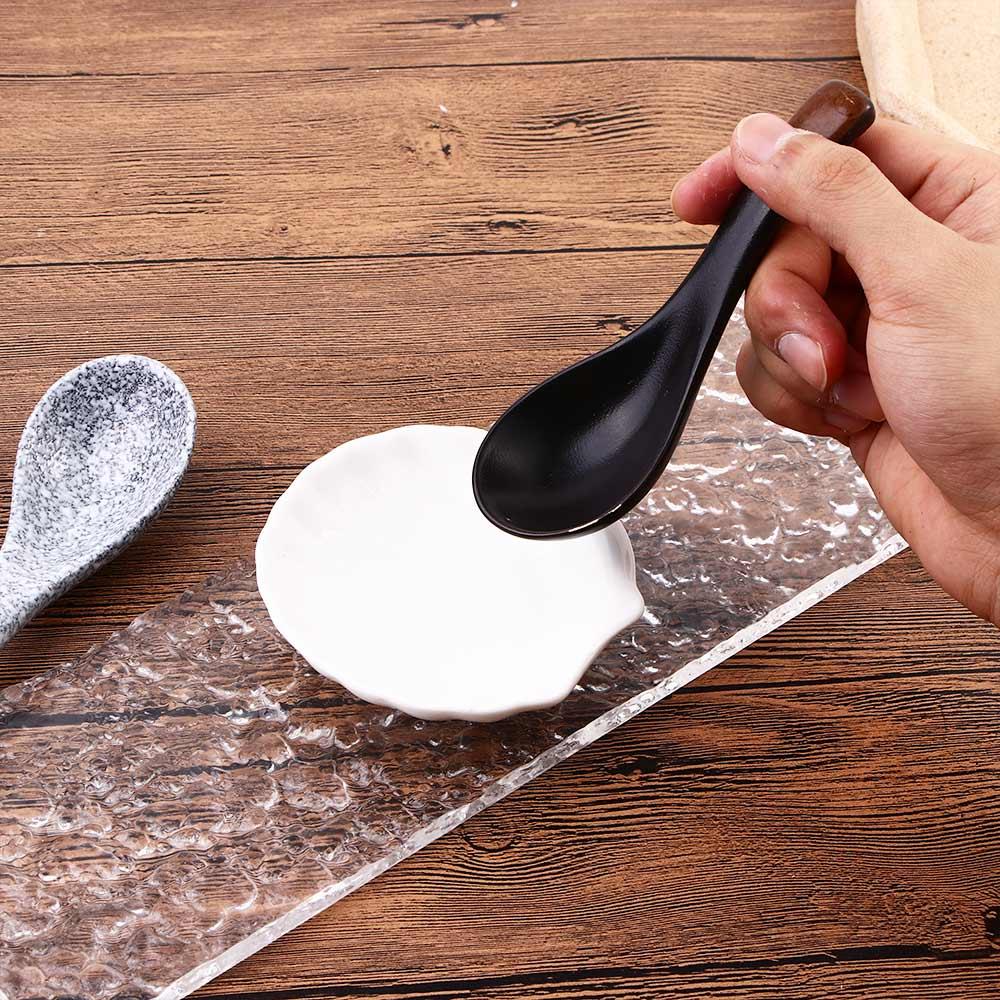 Catering criativo kicthen gadgets utensílio de cozinha ferramenta colher de chá doméstica colher de sopa colheres de arroz utensílios de mesa