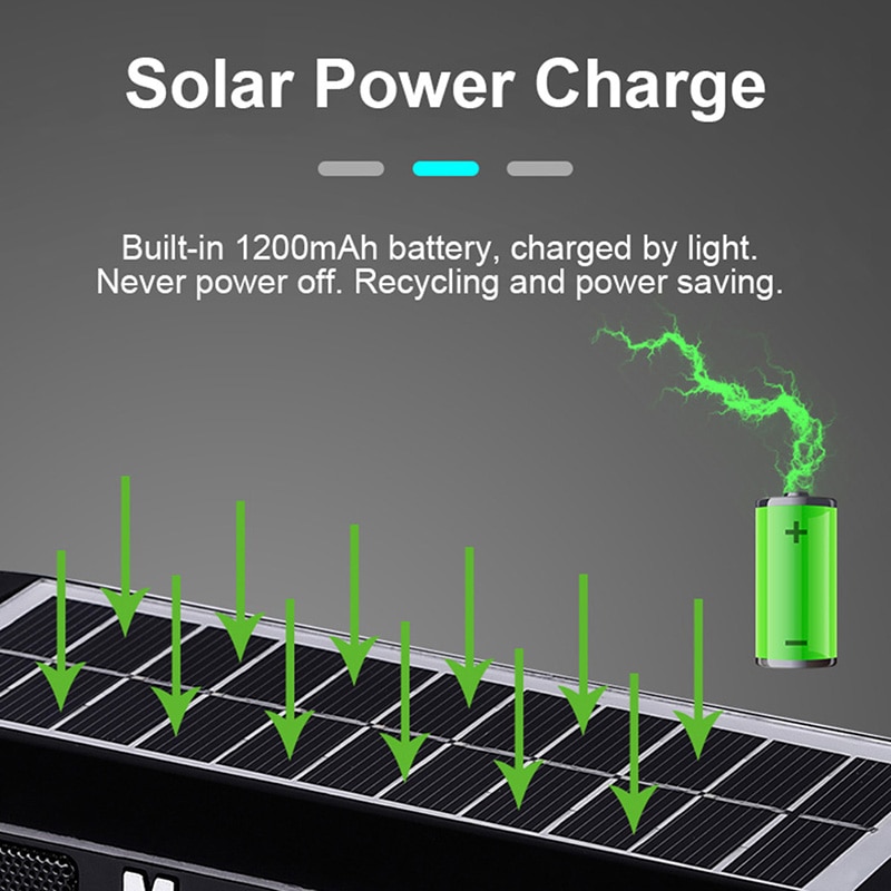 Bluetooth Speaker Draagbare Kolom Draadloze Stereo Muziek Box Solar Power Bank MP3 Luidspreker Outdoor Waterdichte Luidspreker