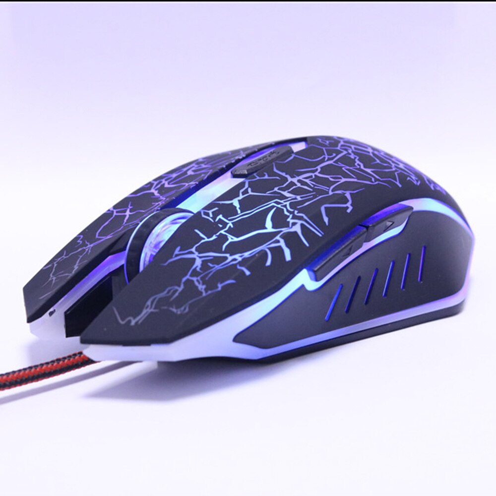 ZUOYA Professionelle gamer Spielen Maus 8D 3200DPI Einstellbare Verdrahtete Optische LED Computer Mäbenutzen USB Kabel Maus für Laptop PC: MMR1 Schwarz