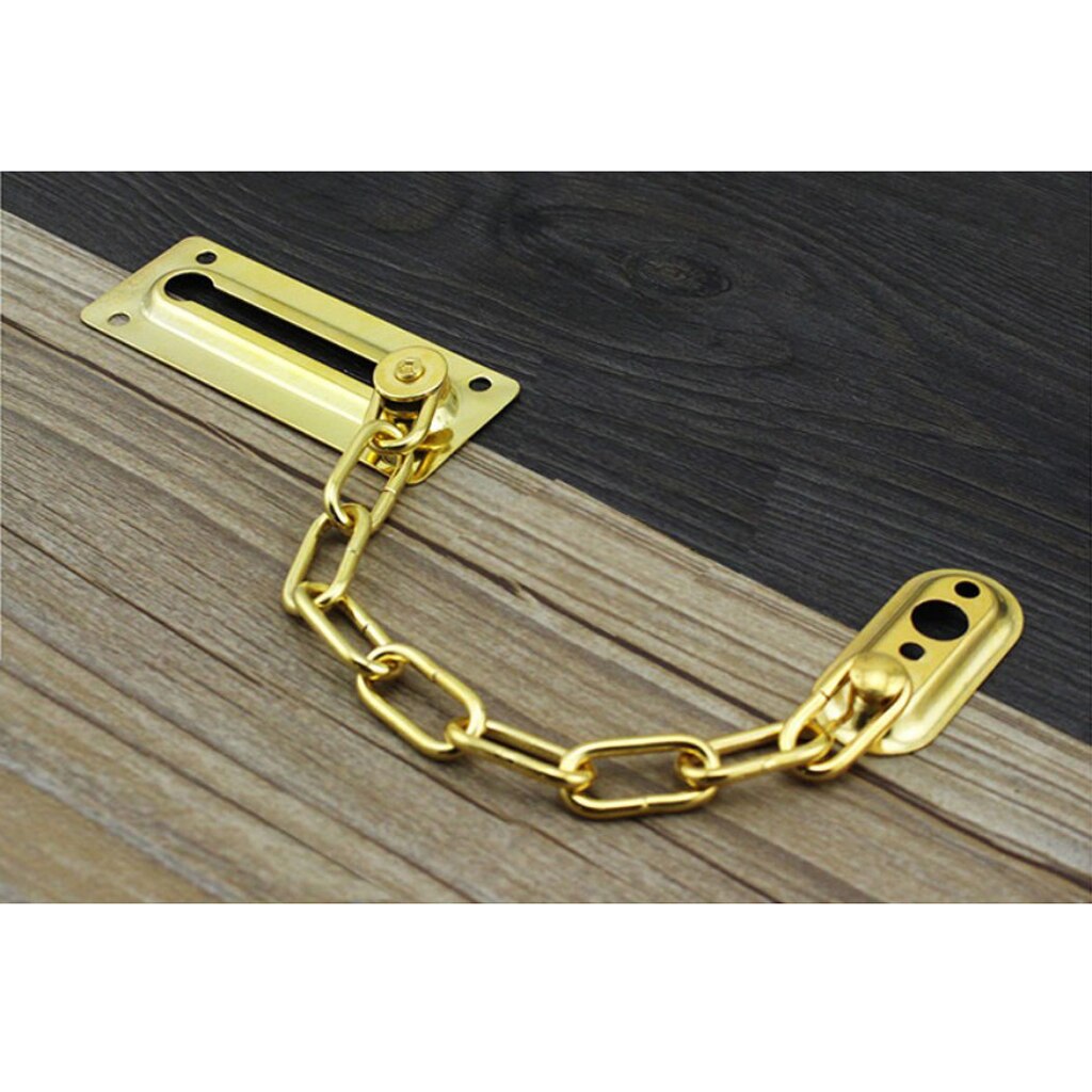 Sicherheit Tür Schutz Kette sperren Restrictor Schloss Riegel Rutsche Kette 16cm