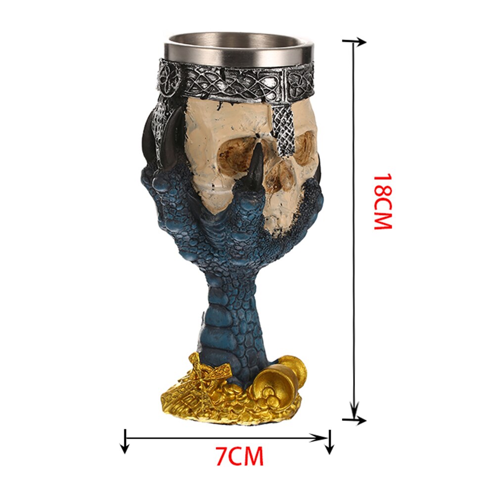 Viking Wood style Beer Mug Double Wall Insulated Beer Cup Wine Tumbler Tea Milk Coffee Cup Bar Drinking Christmas: M
