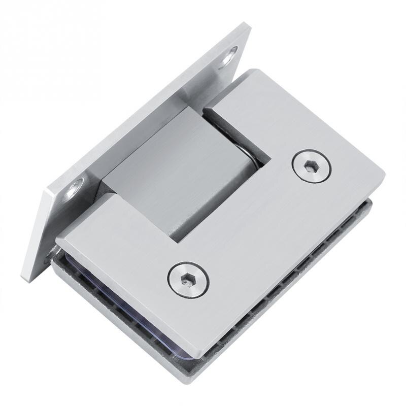 8-10mm Shower Door Hinge Clamp Stainless Steel Frameless Bracket 90 Degree Glass Door Hinges Bathroom Furniture Hardware